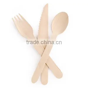 New Products Brich Wooden 140mm 160mm Disposable Knife thumbnail-6
