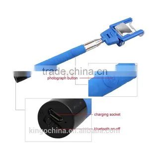 Extendable Steel Material Wireless Bluetooth Selfie Stick for Moblie for Cell Phone thumbnail-3