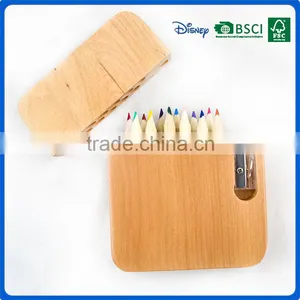 BSCI Certificated Mini Promotional Color Pencil Boxed Gift Set With Wood Sharpener Supplier's Choice thumbnail-4