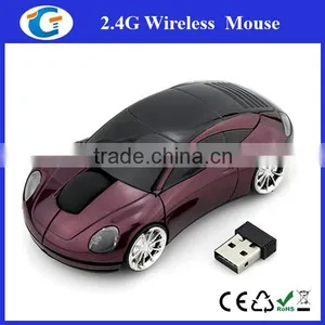 Wireless Custom Logo 2.4Ghz Racing Car Mouse thumbnail-5