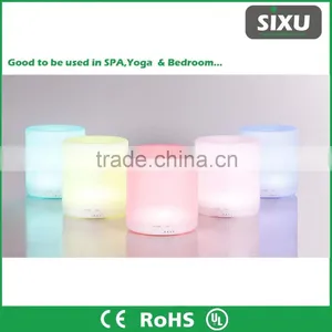 LED Digital Ultrasonic Air Humidifier Purifier Aroma Diffuser Wooden Humidifier thumbnail-1