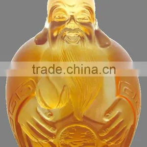 Gold Ingot Buddha Buddhism Lobby Decoration Colored Glaze Liuli thumbnail-5