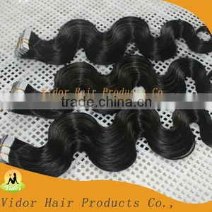 Wholesale Brazilian Virgin Wavy Tape Hair Extensions thumbnail-1
