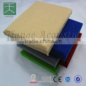 Soundproof Fabric Acoustic Panel Interior Decorative Wall Covering Fiberglass Sound Absorbing Board Wall Coverings thumbnail-1