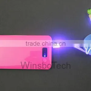 2014 Christmas Gift Colorful Led Smiley Face Micro Usb Cable for Iphone 5 /5s/ 6 thumbnail-4