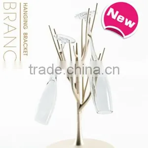 Glass Stainless Steel Cup Hanging Bracket Holder thumbnail-1