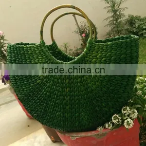 Hottest Selling Best Quality Brown Water Hyancinth Bag From Vietnam thumbnail-1