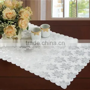 Table Cloth/leaves Jacquard Table Cloth/ Polyester Tablecolth thumbnail-1