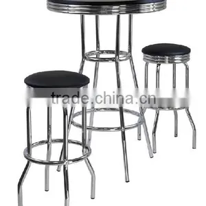 Pub Table and Bar Stools Set thumbnail-1