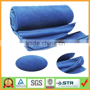 Home Blue Anti-pilling Fleece Couch Blanket thumbnail-1