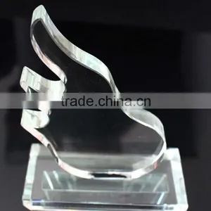 Beautiful Torch Shaped Crystal Blank Trophy for Sport Competition thumbnail-5