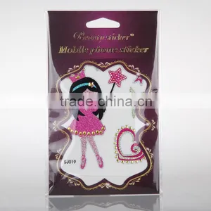Cute Cute High Quality Metallic Glitter Jewelry IPhone6s Phone Gold Sticker thumbnail-2