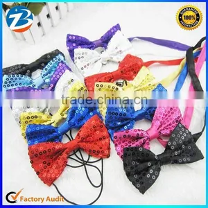 Shiny Sequin Polyester Street Magic Show Kids Bow Ties thumbnail-1