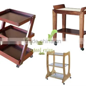 2016 Hot Sales New Design Solid Wood Spa Trolley 3913 thumbnail-2