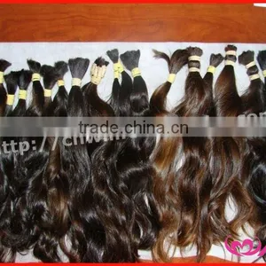 Pure Virgin Indian Indian Hair Raw Unprocessed Virgin Human Remy Hair Bulk Natural Wave thumbnail-1