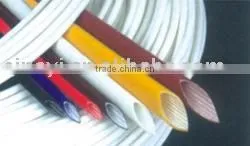 White Silicone Rubber Fiberglass Sleeve thumbnail-1