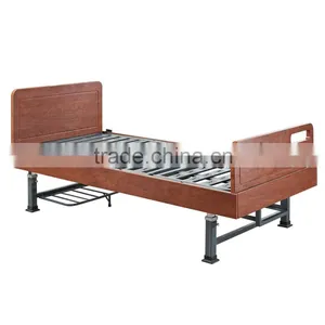 Carbon Steel Frame Two Motor Electric Hospital Wood Bed thumbnail-2
