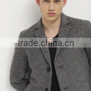 China Factory Custom Designer Winter Men's Wool Coats thumbnail-5