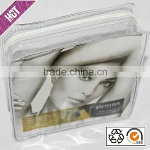Fashion Cheap Cosmetic PVC Bags Waterproof Heat Pressing Clear PVC Zipper Bag Customized Logo Dry Bags thumbnail-2