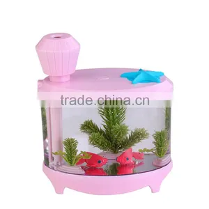 USB Personal Ultrasonic Humidifier Cool Mist Air Purifier With Led Light Fish Tank Function thumbnail-2