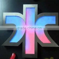 LED Channel Letter Sign-Surface Illuminated, Stainless Steel Side ,Programed LED Letter Sign thumbnail-1