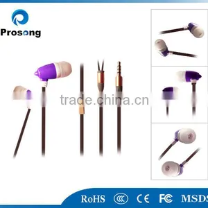 2014 New Arrival Good Quality Earphone Plastic Earphone With Mic thumbnail-1