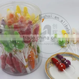 Gelatin Candy Snowman Gummy Lollipop, Jelly Lollipop thumbnail-2