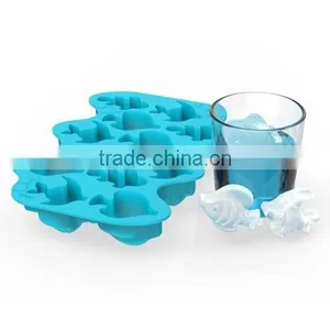 Fancy Fish Shaped Silicone Ice Mold Mini Ice Cube Tray thumbnail-1
