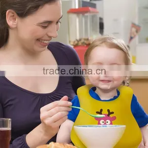 QUALITY Baby Infants Kids Cute Silicone Bibs Baby Lunch Bibs Cute Waterproof thumbnail-1