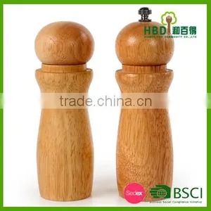 High Qulity Amazon Rubber Wood Salt Mill,pepper Grinder Wholesale thumbnail-1