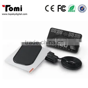 GPS HUD 5.8inch Car Hud Head Up Display for All Cars Lastest OBD Interface OBD Display Mode and GPS Display Mode Can be Switch thumbnail-5