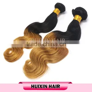 Ombre Hair Weaves Brazilian Virgin Hair Extension Ombre Remy Hair Weaves Bundles thumbnail-1