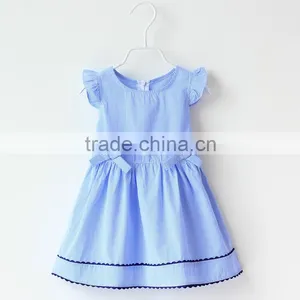 Custom Fashion 100%cotton Baby Cloth Girls Summer Dress thumbnail-3