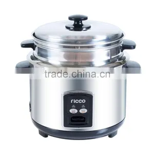 Low Price Home Appliance Straight Type Stainless Steel Mini Rice Cooker 1.8L/2.2L/ 2.8L thumbnail-1