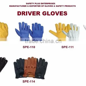 Driver Gloves, Leather Gloves, Genuine Leather Gloves thumbnail-1