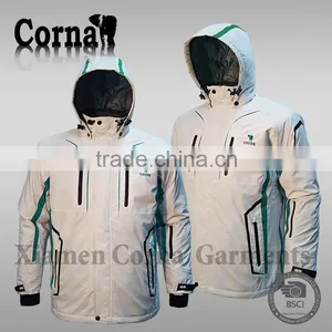 Comfortable Warm-keeping Milky Outdoor Sports Plain Windbreaker Jacket With Low Price thumbnail-1