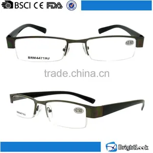 Bulk Wholesale Metal Half Frame pc Temple Mens Reading Glasses thumbnail-1