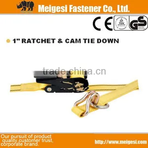 1" 25mm Ratchet Tie Down Ratchet Straps, China Manufacturer High Quality Good Price Factory Supply Cheaper thumbnail-1