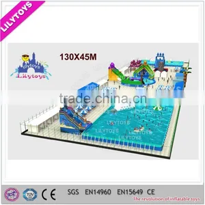 Costumized Commercial Grade Inflatable Water Park With Pool,giant Inflatable Water Park thumbnail-1