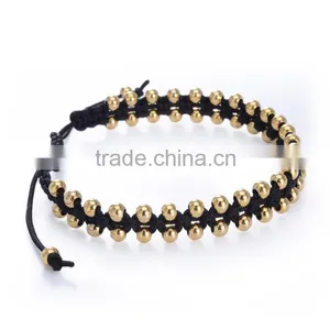 Jewelry Gold Mens Womens Cross Beads for Bracelets Brass 316l Stainless Steel Bracelet Bangle thumbnail-2