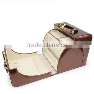 Chinese Factories Wholesale Custom High-grade PU Leather Jewelry Box, Drawer Storage Box thumbnail-2