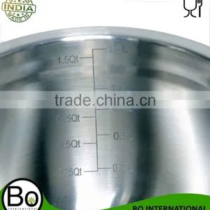 4pcs Stainless Steel Mixing Bowl Set With Measuring Scale thumbnail-6