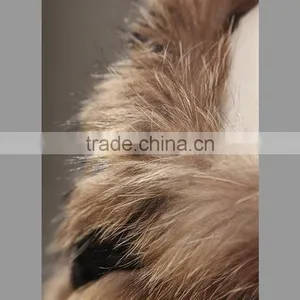 Fashion Black and Grey Stripe Knitted Rabbit and Raccoon Cappa thumbnail-4