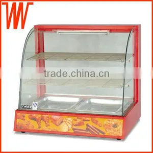 Good Quality Curved Glass Food Warmer for Sale thumbnail-1
