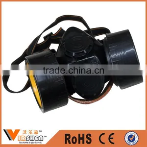 China Factory Disposable Full Head Mask Anti Dust Military Quality Chemical Double Respirator Mask thumbnail-1