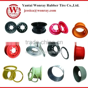Forklift Solid Tire Ring Locking Split Rim 3.75-8 5.00-10 4.33-8 6.00-9 6.50-15 Etc. thumbnail-1