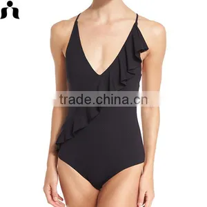 2017 OEM LADIES Bathing Suits One Piece Swimsuit Sport Wear thumbnail-1