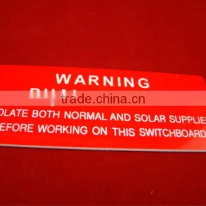 Engraved ABS Warning Tag thumbnail-1