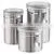 Stainless Steel Clear Top Can Jar Stackable Herbs Spice Canister With Clamp thumbnail-2