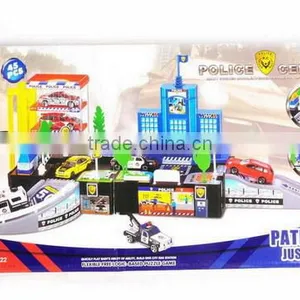 2014 NEW ARRIVAL KIDS INTELLIGENCE 3D IMAGINE RAIL POLICE CENTER BULIDING BLOCKS TOYS thumbnail-1